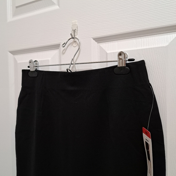 DKNY Black Skirt Straight Pencil Women's Midi Skirt Ponte Stretch Various Sizes - Picture 8 of 10